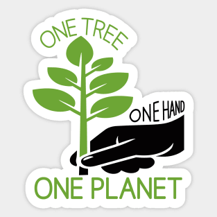 One Hand One Tree One Planet: Grow Green Sticker